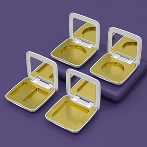 บรรจุภัณฑ์เครื่องสำอางสีขาวแม่เหล็ก PVA เปล่า2in1 - Product Image 6