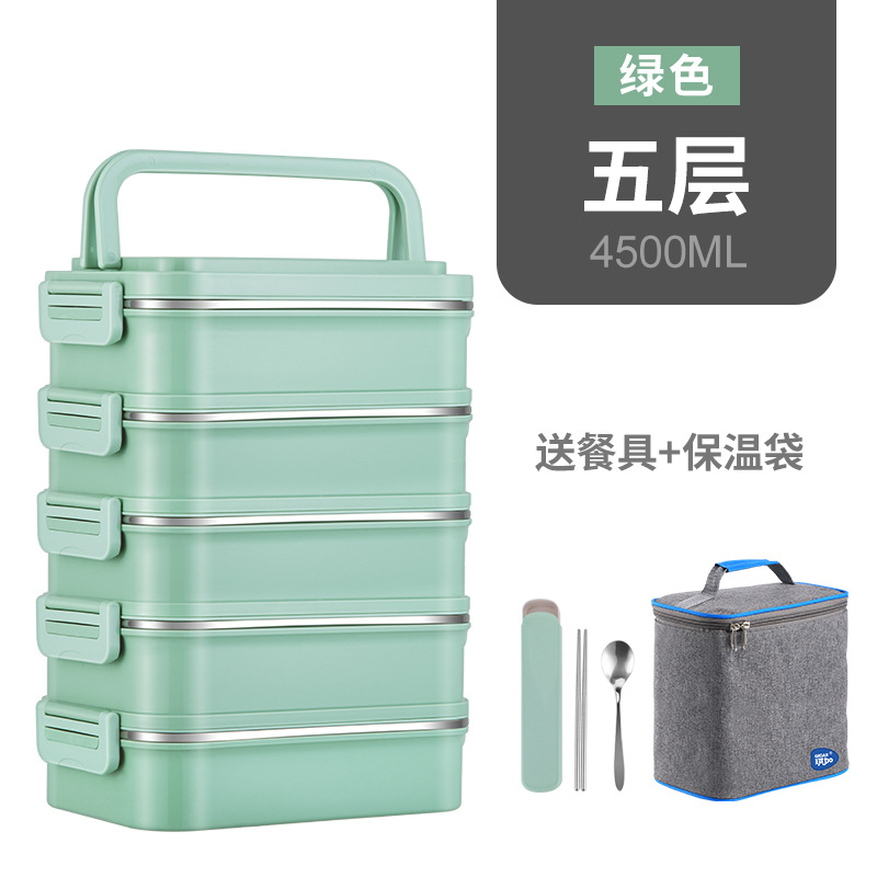 5 tier with tableware+warming bag