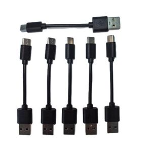 耐用2A 10厘米USB A至USB C快速充电线黑色批量销售促销价格用于电源组扬声器等 - Product Image 2