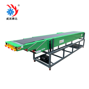 Sistema di trasporto automatico Container camion carico merci scarico trasportatore telescopico estensibile per 40ft 20ft Container