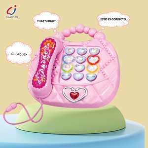 Chengji เครื่องเรียนรู้ภาษาโทรศัพท์ของเล่นเด็กสีชมพู - Product Image 2