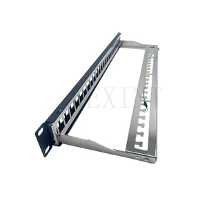 KEXINT 1U 19 Polegada <span class=keywords><strong>24</strong></span> Portas Rack Mount Rede <span class=keywords><strong>Patch</strong></span> <span class=keywords><strong>Panel</strong></span>