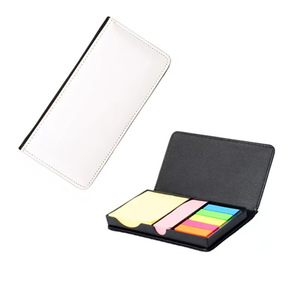 Bloc de notas en blanco de cuero PU de sublimación Bloc de notas rectangular y cuadrado con nota adhesiva - Product Image 4