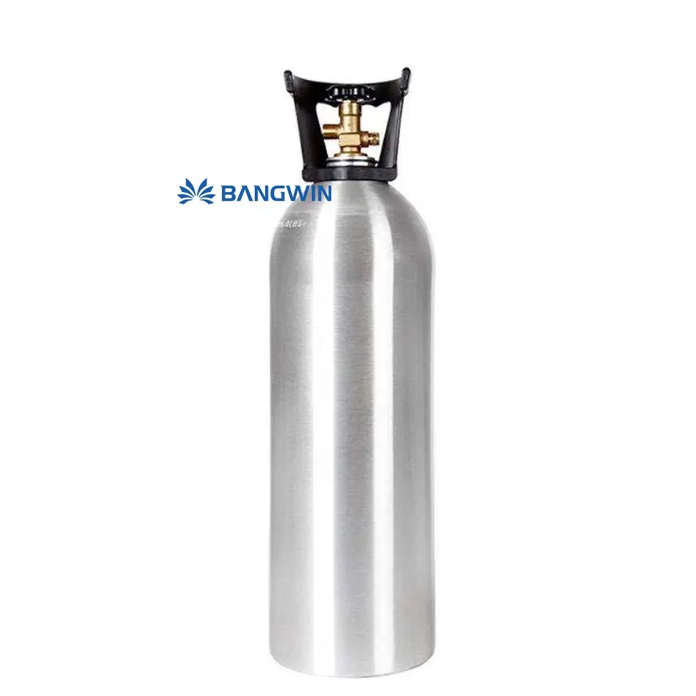 Usine 1.3 litres 166bar oxygène hélium argon liquide Co2 réservoir d'air en aluminium bouteille d'oxygène bouteille de gaz à vendre