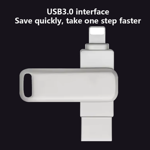 USB 3,1 Metal USB Flash Drive, almacenamiento, USB Pen Drive 2 en 1 Velocidad Exportar globalmente Disco de memoria 32GB Astilla para estudiante u oficina