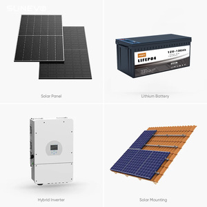 德润1kw小型太阳能发电系统制造商12v混合离网太阳能系统太阳能发电系统