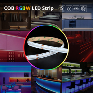 FCOB 5m 10毫米24V 12V RGBW发光二极管RGBW防水IP67 IP20照明RGB COB发光二极管条形灯户外景观灯带 - Product Image 3