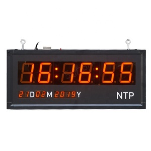 Пользовательские часы NTP, большие светодиодные цифровые настенные часы с автоматической хронизацией времени - Product Image 3