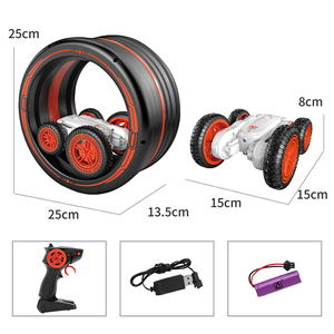 Neues Produkt Kinder Doppelseitige RC-Programmierung Stunt Car Big Wheels rotierende fern gesteuerte Autos pielzeug - Product Image 6
