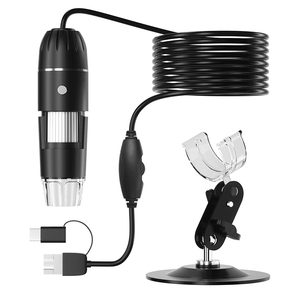 Microscopio electrónico Dearsee 3 en 1 USB con 8 LED 1600X aumento HD 1080P microscopio para reparación móvil - Product Image 5