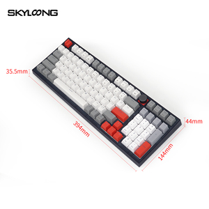 Precio de fábrica Skyloong 98 teclas 3 modos Inalámbrico Conexión rápida Gateron interruptores mecánicos PBT keycaps keybaords para Gamer - Product Image 4