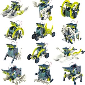 12 in1 DIYソーラーロボットおもちゃ科学学習キットスペースエクスプローラー充電式太陽光発電STEM教育玩具 - Product Image 2