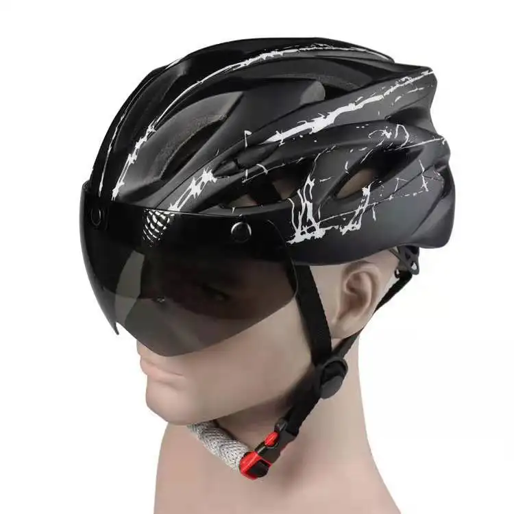 屋外ABSクライミングスポーツ安全ヘルメットクライミングロックイエローレッドブルーストラップファイヤーヘッドアダルトバックル自転車バイク保護EPS