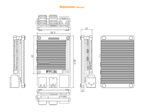 Ed-pi4case-ob Passive Cooling Open Aluminum Cnc <strong>Case</strong> For <strong>Raspberry</strong> <strong>Pi</strong> 4 - Product Image 5