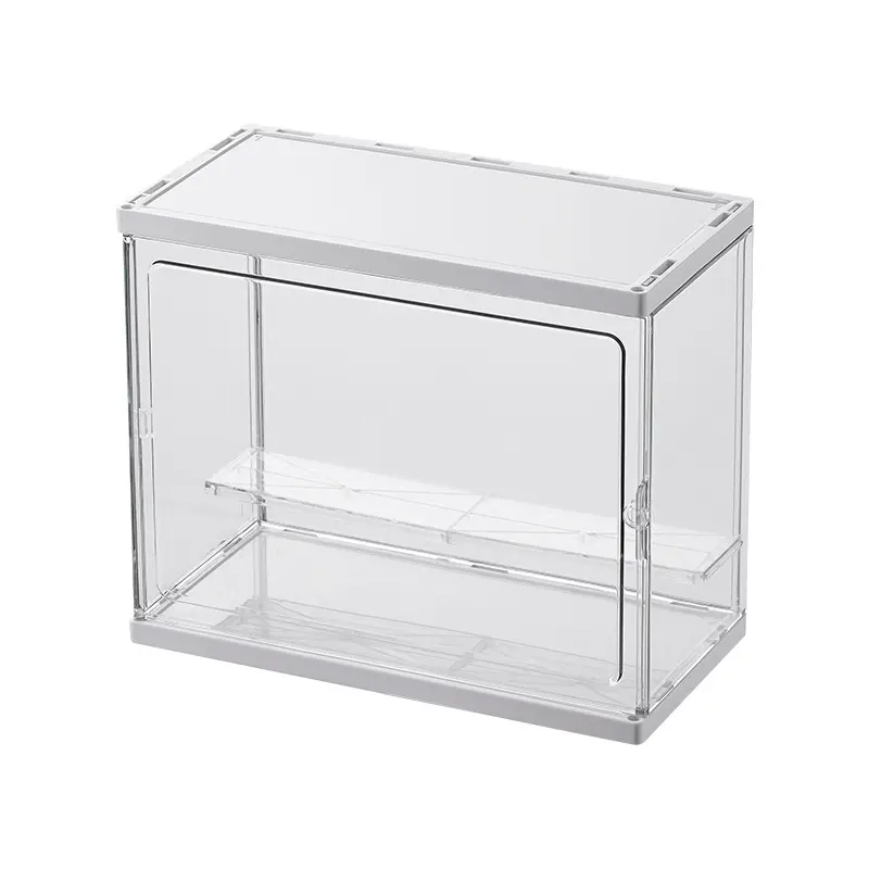 Boîte aveugle stockage présentoir main armoire transparente Oem Odm plastique rectangulaire graduée pièce dalle carte classement étui