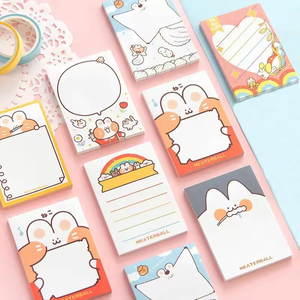 Bloc de notas personalizado con estampado de forma personalizada, Bloc de notas bonitas de unicornio Kawai, Bloc de notas adhesivas, Bloc de notas personalizado 3D - Product Image 3