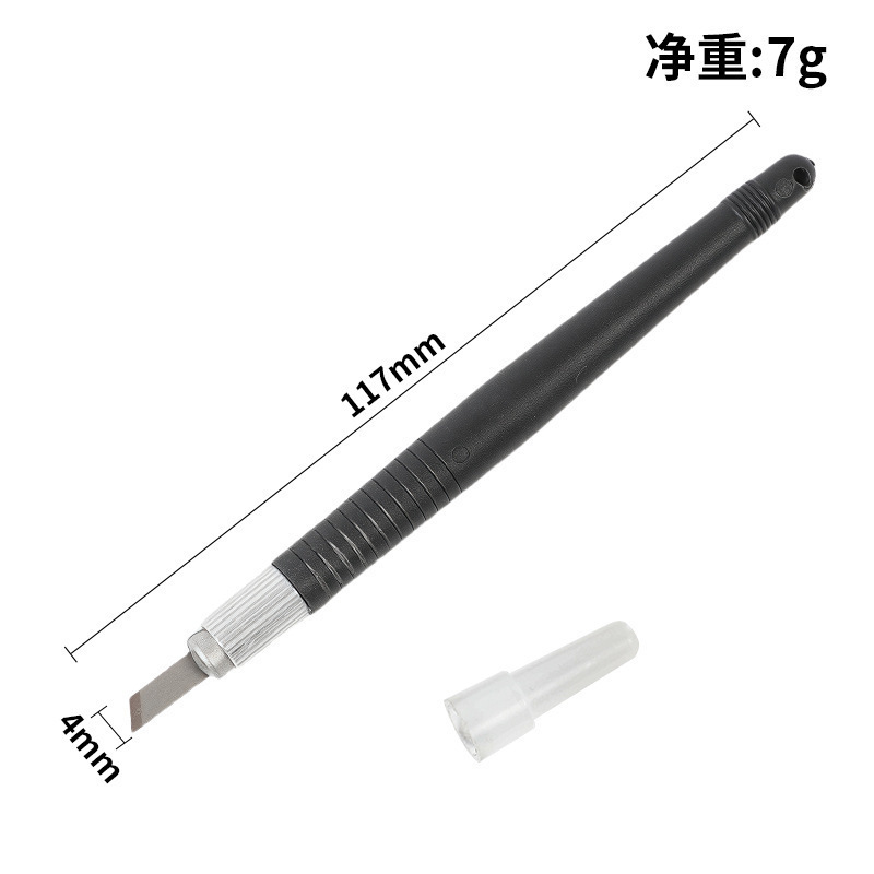 Black carving knife tip