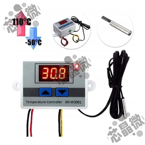XH-W3001 microcomputer digital <strong>temperature</strong> <strong>controller</strong> thermostat <strong>with</strong> electronic <strong>temperature</strong> control switch module - Product Image 2