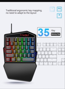 One-handed Gaming <strong>Keyboard</strong> T19 Colored Backlit Usb <strong>Multimedia</strong> Waterproof Typewriter Mini <strong>Keyboard</strong> <strong>Computer</strong> <strong>Keyboard</strong> - Product Image 3