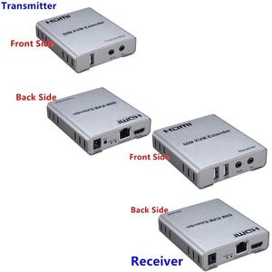 HDMI扩展器60m HDMI 1080p 60hz KVM扩展器2个以太网局域网信号USB端口，带5e类6 KVM HDMI扩展器，用于电脑电视 - Product Image 4