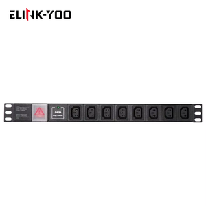 C13 8 salidas 10A básicas con producción de sobretensiones Consulte la hoja IEC 19 "1u PDU para equipos de distribución de energía de centro de cómputo - Product Image 6