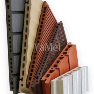 Gelişmiş mimari estetik ve akustik performans için dokulu kil Panel cephe - Product Image 1