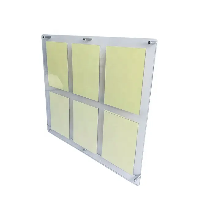 Wall mount display file organizer Suporte do folheto acrílico suportes do folheto de montagem parede