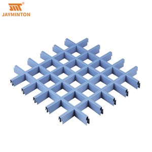 Custom Modern Design Open Cell Aluminum Suspended <strong>Ceiling</strong> <strong>Grid</strong> Fireproof Heat Insulation Sound-Absorbing Metal <strong>Ceiling</strong> - Product Image 4