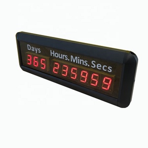 1'' <strong>9</strong> Digits <strong>Timer</strong> Remote Control <strong>Led</strong> Digital Countdown Timing Clock 9999 Days Countdown Event <strong>Timer</strong> - Product Image 1