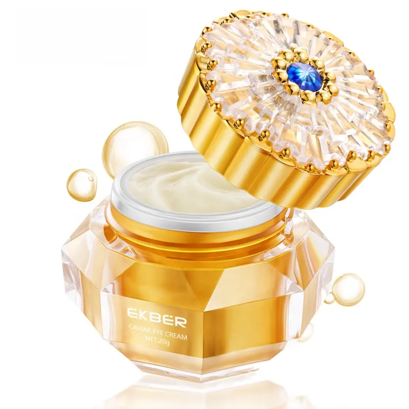 Crema de ojos de Caviar Natural con logotipo personalizado, crema para ojeras, reduce las líneas finas, ojeras, hinchazón, antienvejecimiento, venta al por mayor