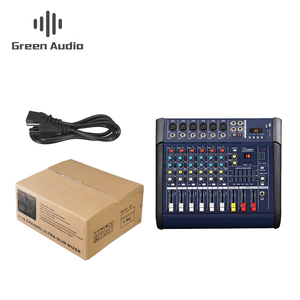 GAX-602D мощный микшер USB 6-канальный усилитель dj аудио микшер поддержка USB карты памяти для производительности семьи - Product Image 1