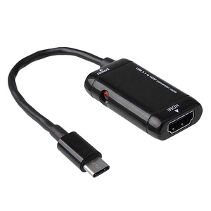 USB3.1 TYPE-C 到 HDMI 适配器 1080P 男/女转换器视频转换电缆为 Android 手机平板电脑