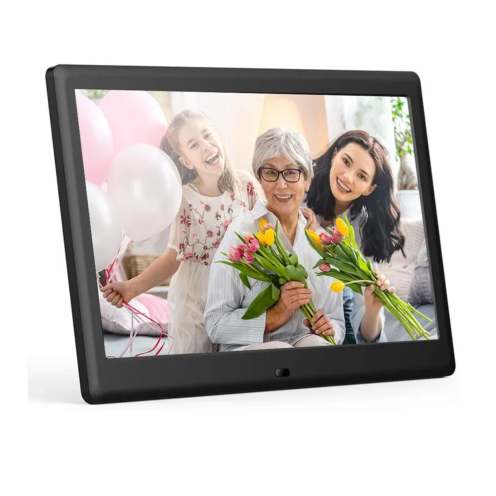 1280x800 IPS HD Display 16 GB de armazenamento Digital Picture Frame 10 polegadas com função de calendário Fácil configuração para carregar fotos Vídeos