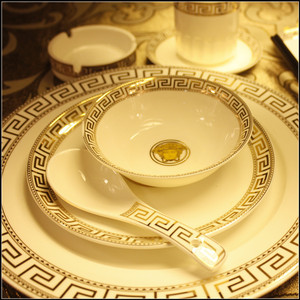 餐饮陶瓷盘碗餐厅盒骨瓷餐具桌展示套 - Product Image 2