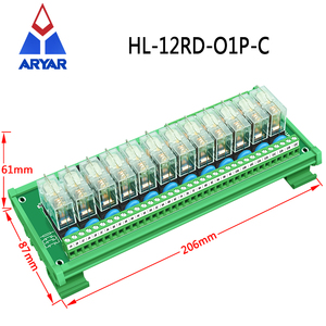 12 Channels 16A <strong>Relay</strong> Module Driver Board <strong>Output</strong> Amplifier Board PLC Board <strong>Relay</strong> G2R-1-E <strong>Input</strong> 12V and 24V - Product Image 2