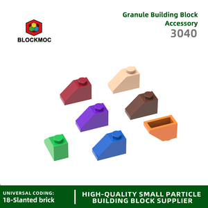 BLOCKMOC 3040 Half Bevel <strong>1</strong> Dots Building Blocks MOC Accessories Compatible With Bricks Children <strong>Toys</strong> Gift Box - Product Image 6