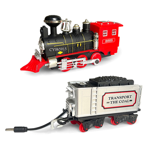 Bán buôn điện Train mô hình đồ chơi theo dõi Battery Operated Toy TRAIN SET với khói đèn và âm thanh cho trẻ em - Product Image 2