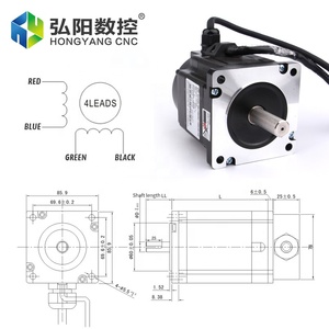 HYCNC 8 nm 12N çin fabrika OEM mevcut 1.8 derece NEMA 34 step motor step motor kontrolörü sürücü kiti CE - Product Image 5