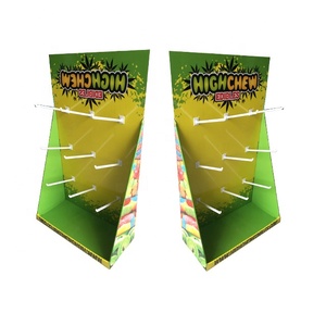 Soporte de mostrador de gancho impreso CMYK soporte de exhibición de cartón POS de exhibición de clavija corrugada con ganchos para dulces - Product Image 2