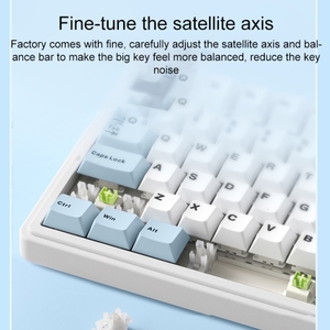 AULA F75 RGB发光二极管键盘OEM标志有线USB & 2.4G BT无线游戏开关定制PBT机械键盘 - Product Image 3