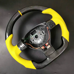 VWフォルクスワーゲンゴルフ5ジェッタMk5 GTI R32 <span class=keywords><strong>EOS</strong></span>パサートB6ボラカスタム交換用リアルカーボンファイバーカーステアリングホイール
