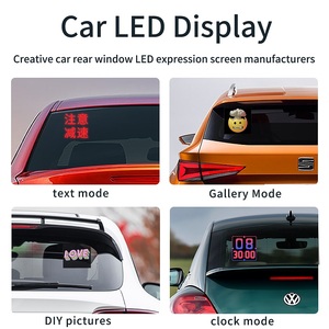 Custom Emotion Scrolling Message Matrix Panel programmabile Smart App Control Window Display digitale pubblicità Led Car Signs - Product Image 4