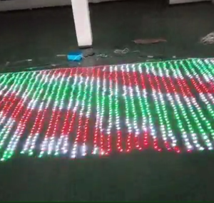DMX 512 a todo color programable LED Navidad píxeles inteligentes RGB al aire libre cortina decorativa Cadena de luz - Product Image 3