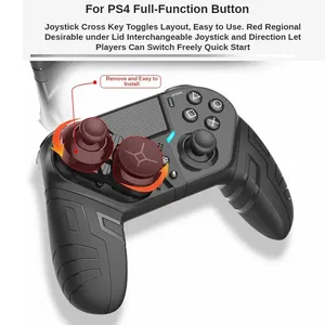 Controlador de juego para PS4 Elite/Slim/Pro Elite inalámbrico Bluetooth Gamepad Joystick Modular programable botón trasero Turbo