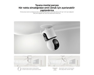 Xiaomi-Cámara inteligente dual C300, sensor CMOS de red PoE para interiores, detección facial de movimiento, micrófono integrado, tarjeta de memoria PTZ, almacenamiento Micro SD - Product Image 5