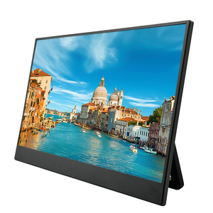 Precio de fábrica Escritorio Monitor LCD portátil de 15,6 pulgadas Monitor de pantalla táctil con soporte plegable - Product Image 1