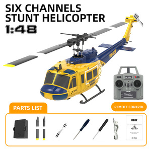 2.4GHz 6CH <strong>RC</strong> Aileronless Helicopter 6-Axis Gyroscope TOF Height Fixing Remote Controller Plane C032 UH-1 for Beginner - Product Image 4