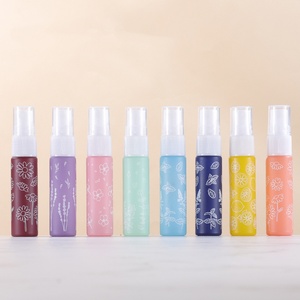 色ガラスファインミストスプレーボトル10ml 1/3オンス香水トラベル詰め替え用フレグランスバイアルアトマイザー香り付き - Product Image 5