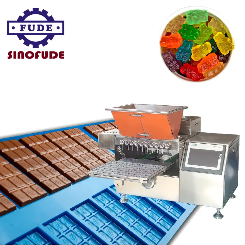 SINOFUDE nouveau laboratoire gommeux vitamine bonbons déposant chocolat faisant la machine