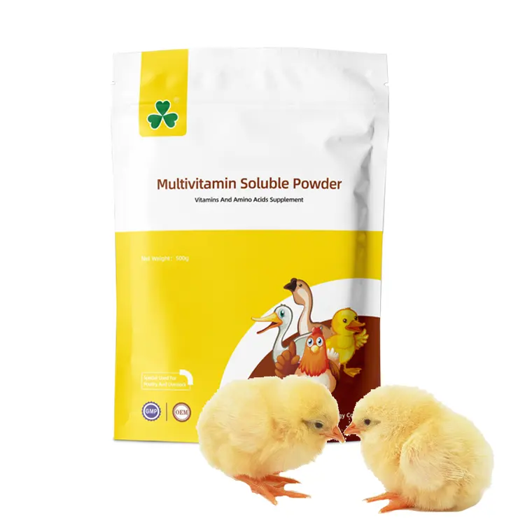 สัตว์ปีกวิตามินบูสเตอร์เจี๊ยบปลูกไก่เจริญเติบโตได้เร็วขึ้น1กิโลกรัมผสม500กิโลกรัมอาหาร